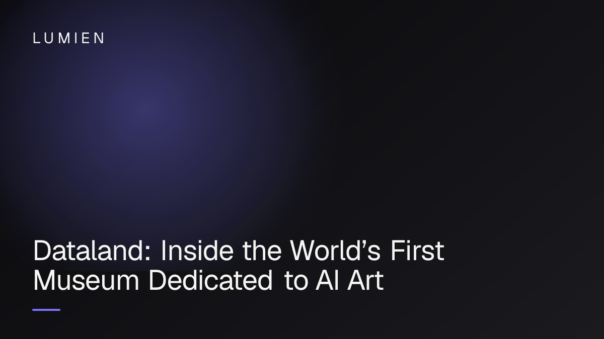 Dataland: Inside the World’s First Museum Dedicated to AI Art