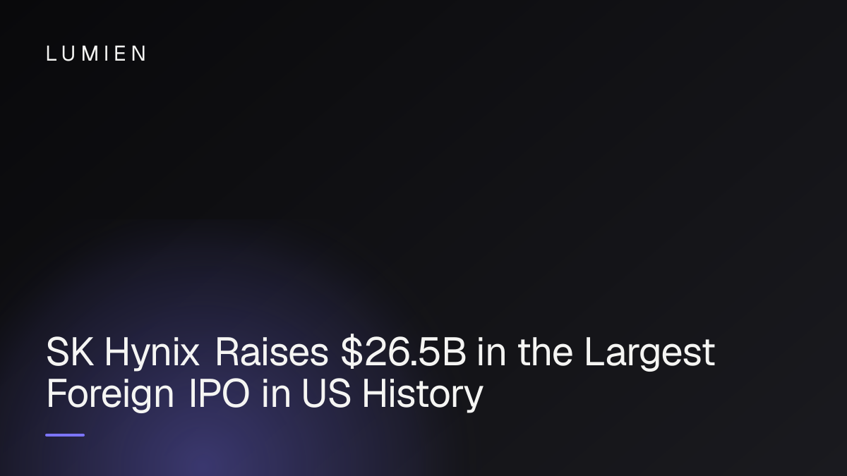 SK Hynix Raises $26.5B in the Largest Foreign IPO in US History