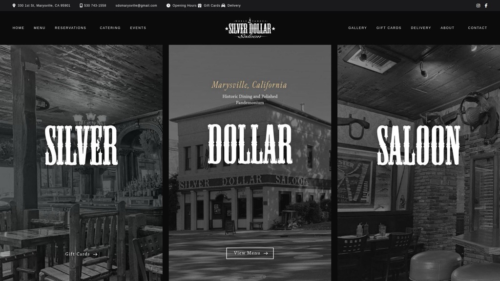 Silver Dollar Saloon, Historic Steakhouse Online Presence
