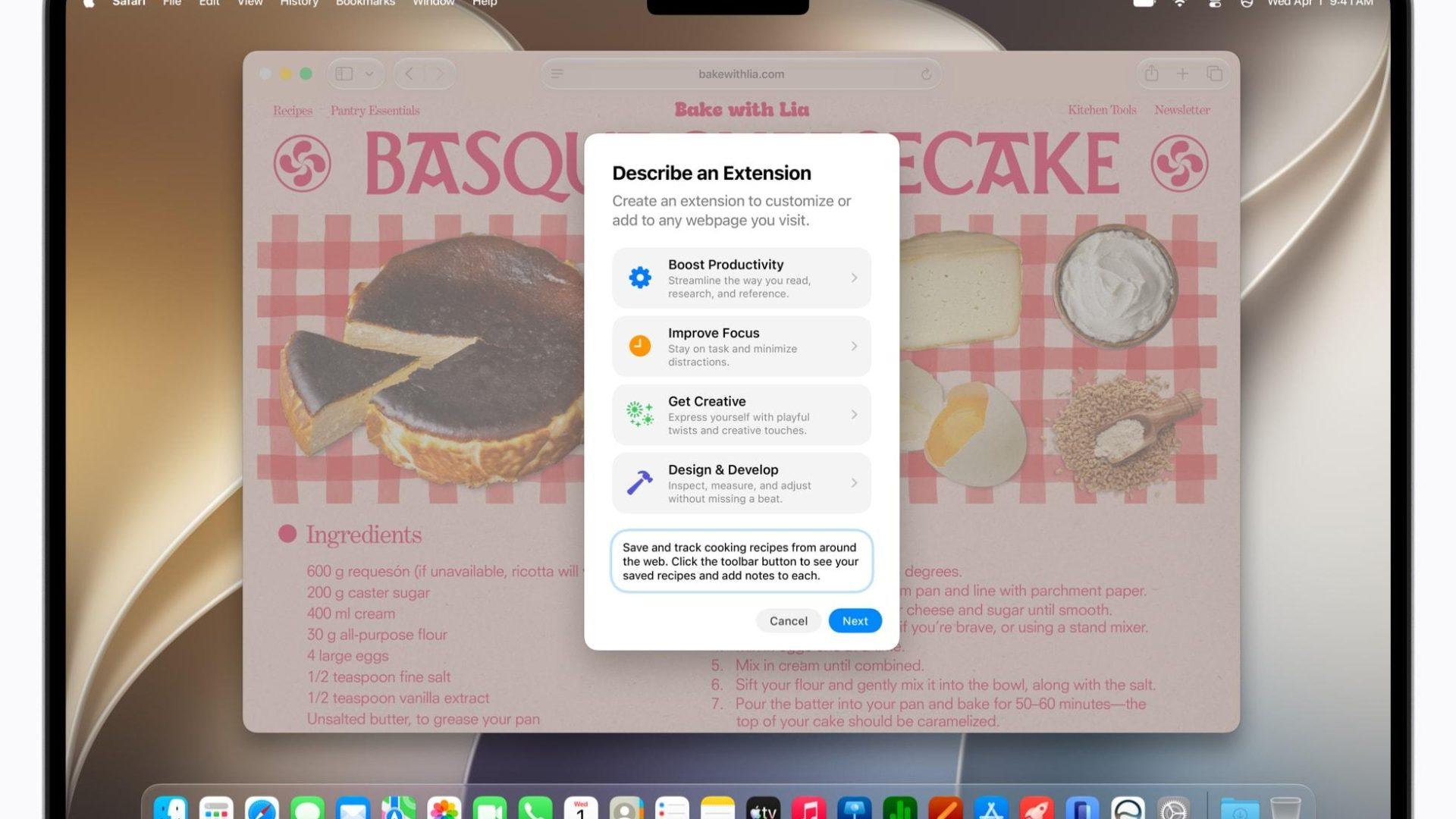 Safari Lets You Build Extensions With Plain-English Prompts Using Apple Intelligence