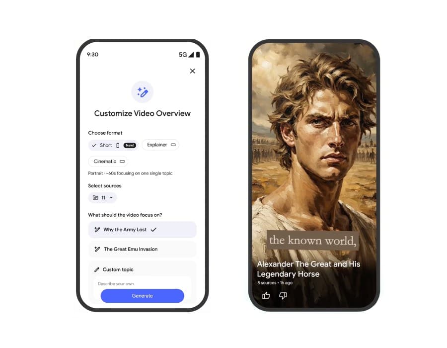 Google NotebookLM Now Generates 60-Second TikTok-Style Research Clips